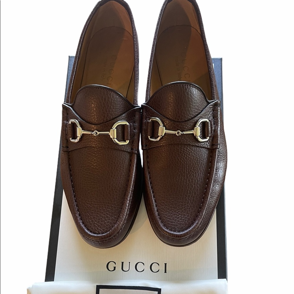 Brown Gucci Horsebit Loafers - Road Cocoa